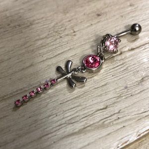 Dragonfly belly ring